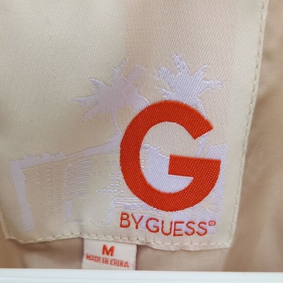 Guess Cream Teddy Jacket with Asymmetrical Design - Picture 2 of 7